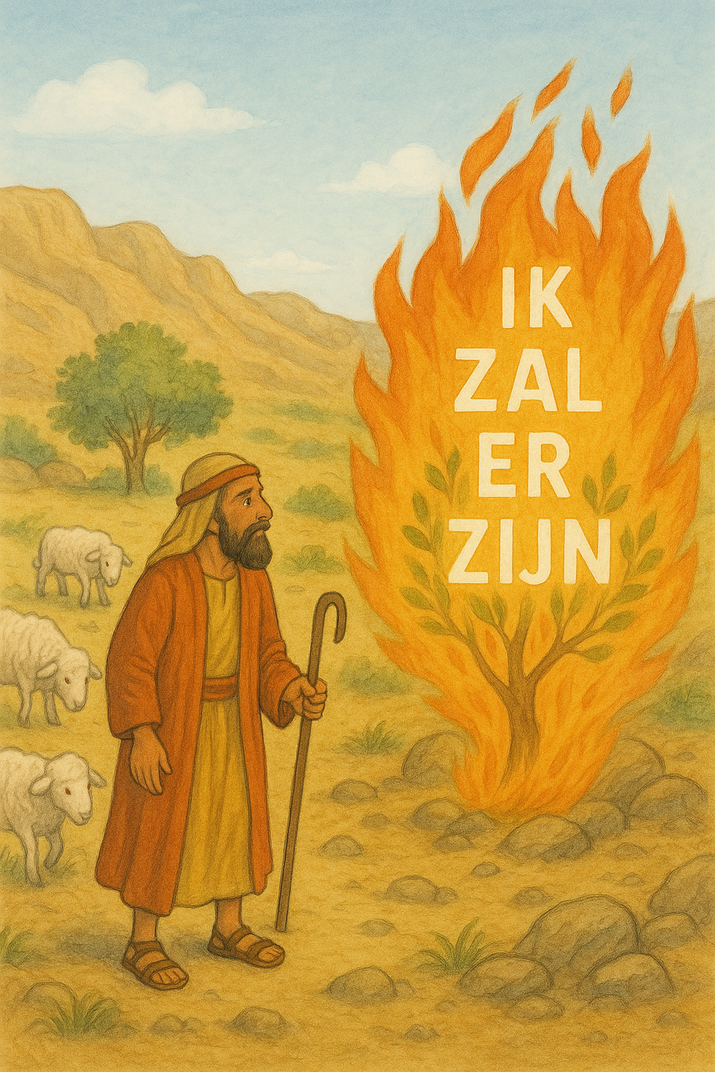 PPT - prenten Bijbelverhaal Ik zal er zijn