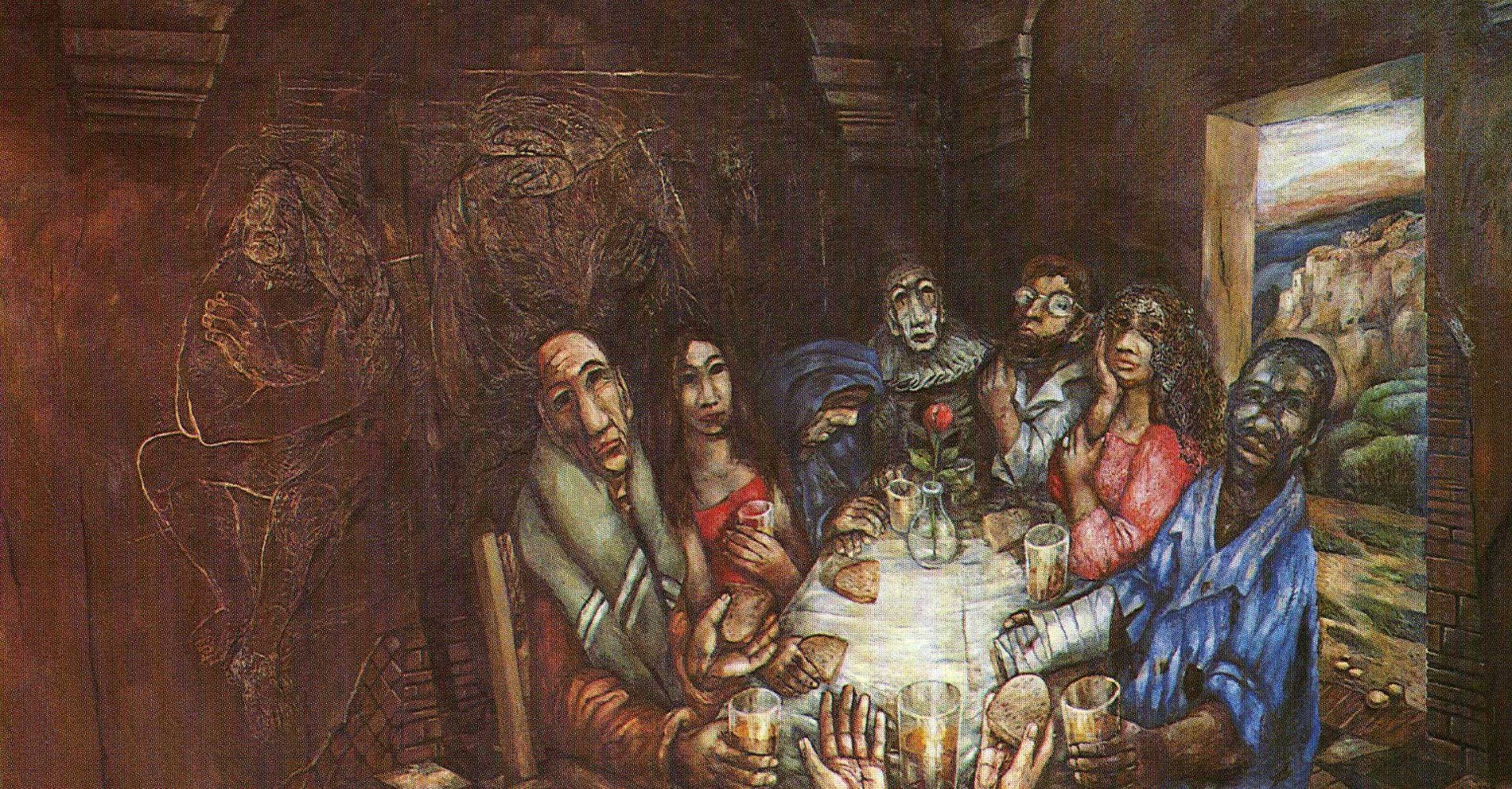 Sieger Köder - Jezus eet met tollenaars en zondaars